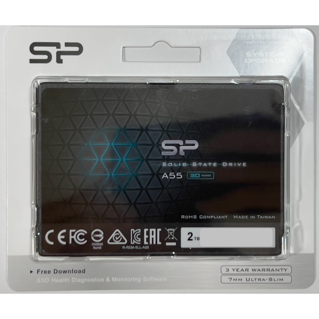 シリコンパワー SSD 2TB スマホ/家電/カメラのPC/タブレット(PC周辺機器)の商品写真