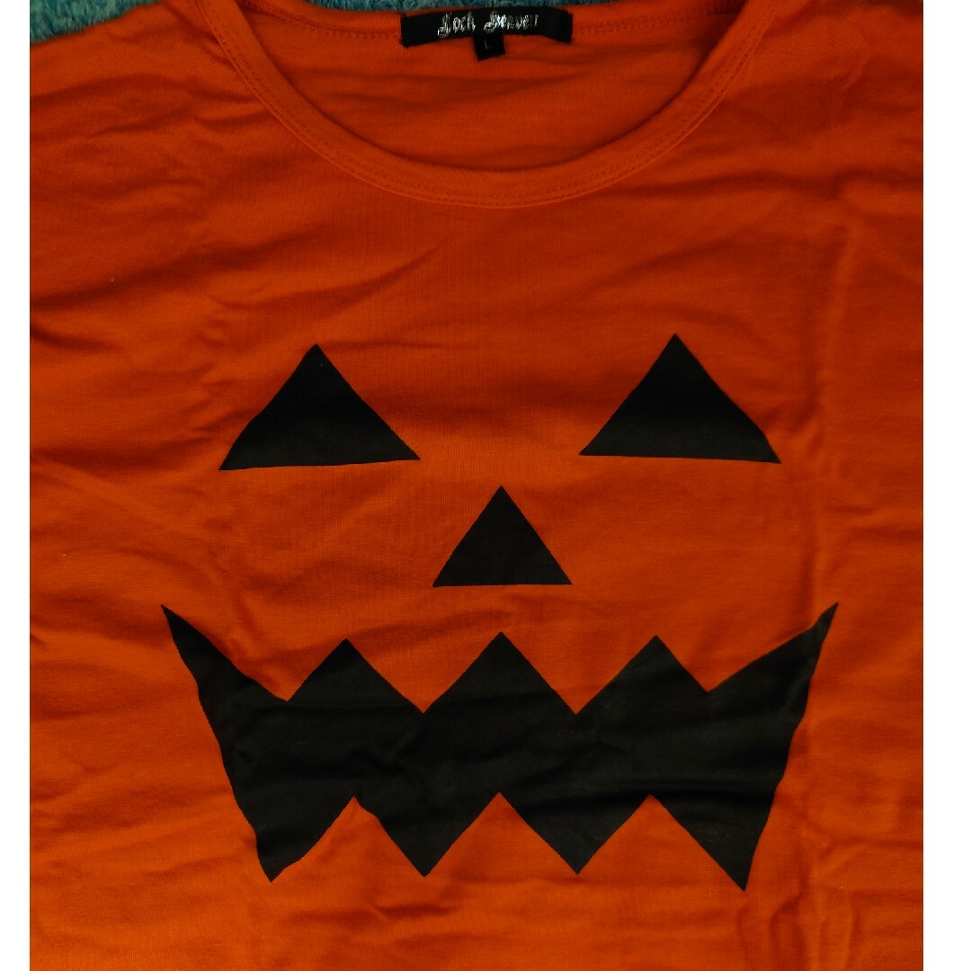 【Used】ハロウィン パンプキン Tシャツ Lサイズ　② メンズのトップス(Tシャツ/カットソー(半袖/袖なし))の商品写真