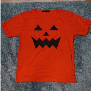 【Used】ハロウィン パンプキン Tシャツ Lサイズ　②(Tシャツ/カットソー(半袖/袖なし))