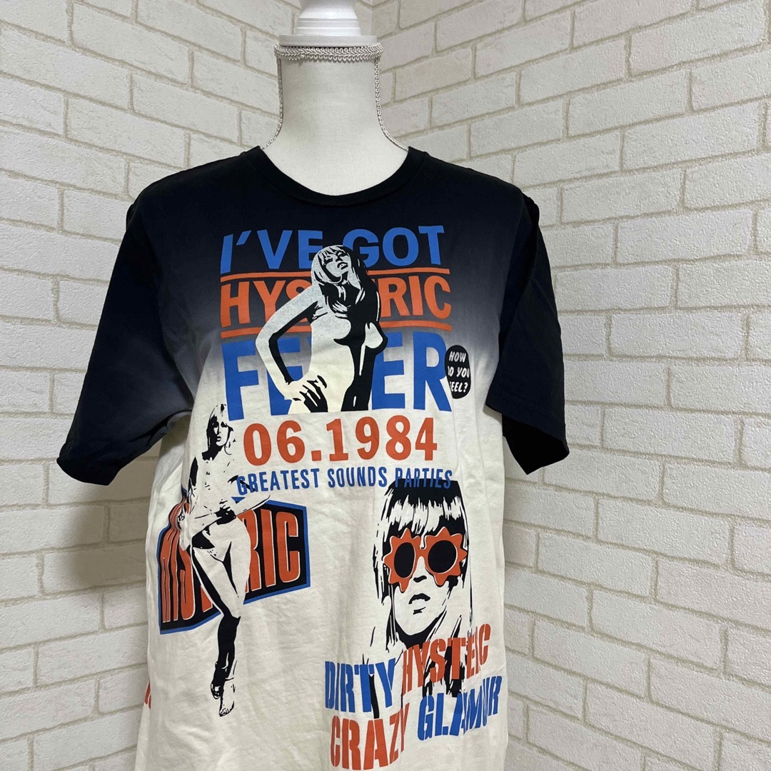 ヒステリックグラマー メンズL タイダイ ガールロゴ Tシャツ ウーマンロゴ