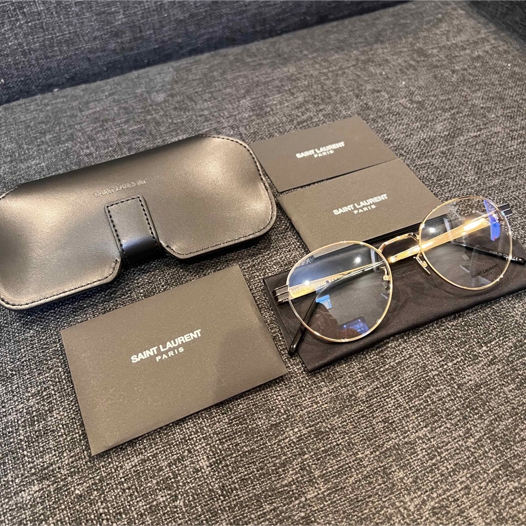 新品 サンローラン Saint Laurent ラウンド ログ メガネ cnghosting.com