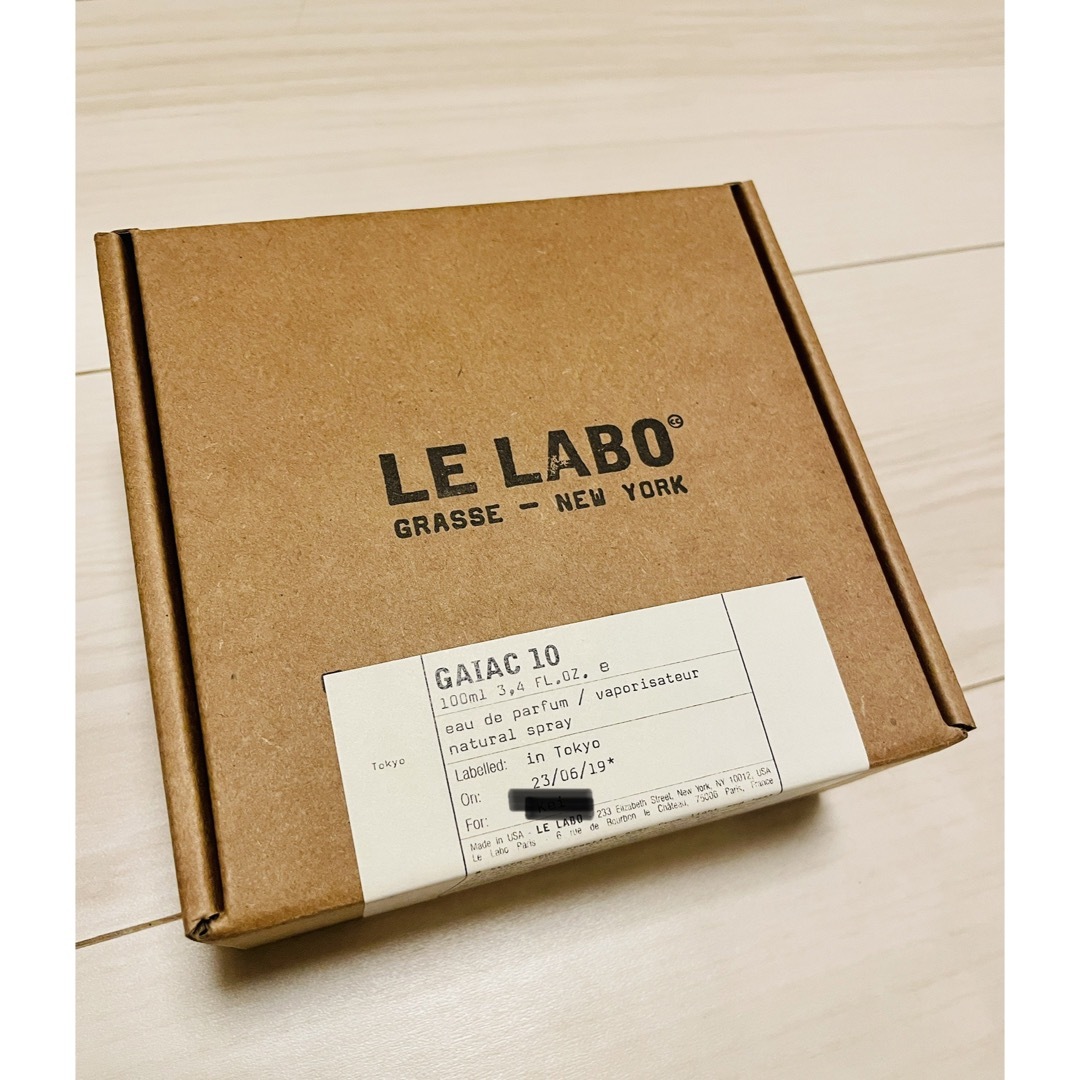 新品未使用　LE LABO GAIAC10 ルラボ　100ml 香水