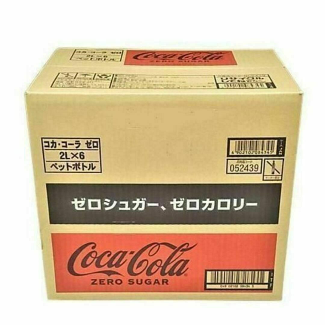 コカ・コーラ(コカコーラ)のコカ・コーラ ゼロ COKACOLA ZERO SUGARペットボトル２Lｘ6本 食品/飲料/酒の飲料(ソフトドリンク)の商品写真