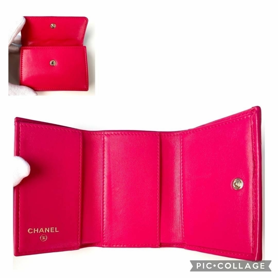 CHANEL - 【極美品】CHANEL シャネル ミニウォレット 三つ折り 財布