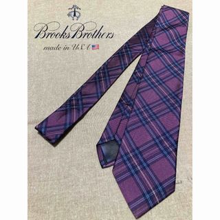 ブルックスブラザース(Brooks Brothers)の【USA製】Brooks Brothers／ネクタイ／タータンチェック／パープル(ネクタイ)