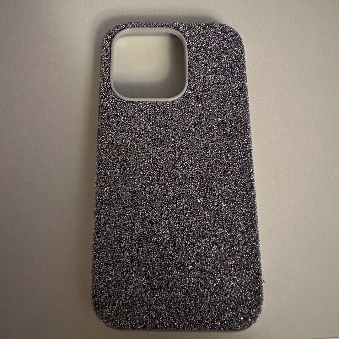 SWAROVSKI - スワロフスキーiPhone14pro ケース シルバーSWAROVSKIの SWAROVSKI - スワロフスキーiPhone14pro ケース シルバーSWAROVSKIの