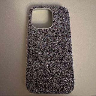 スワロフスキー(SWAROVSKI)のスワロフスキーiPhone14pro ケース シルバーSWAROVSKI(iPhoneケース)