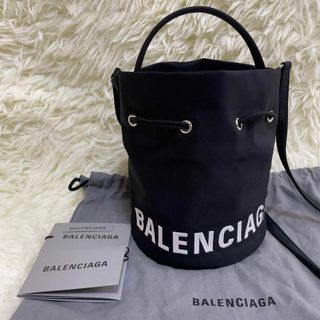 バレンシアガ(Balenciaga)の【新品未使用】バレンシアガ  2WAY  ショルダーバッグ  巾着  刺繍 黒(ショルダーバッグ)