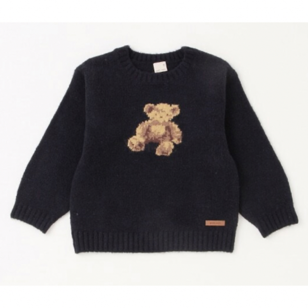 petit 多かろ main クマ刺繍 ニットセーター 90センチ petit 多かろ main クマ刺繍 ニットセーター 90センチ