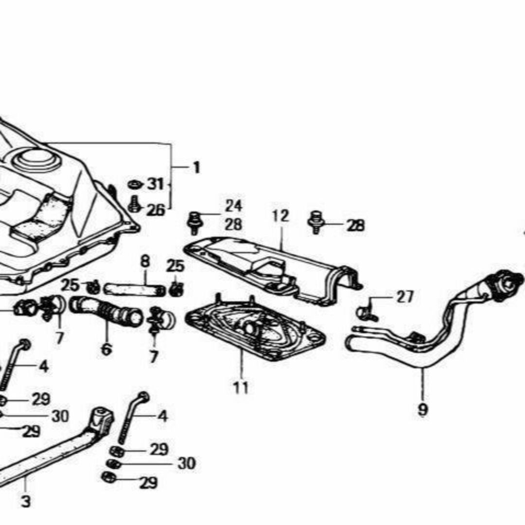 ホンダ(ホンダ)の新品未使用 ホンダ 純正フューエルメーター EF系 ユニット シビック CR-X 自動車/バイクの自動車(車種別パーツ)の商品写真