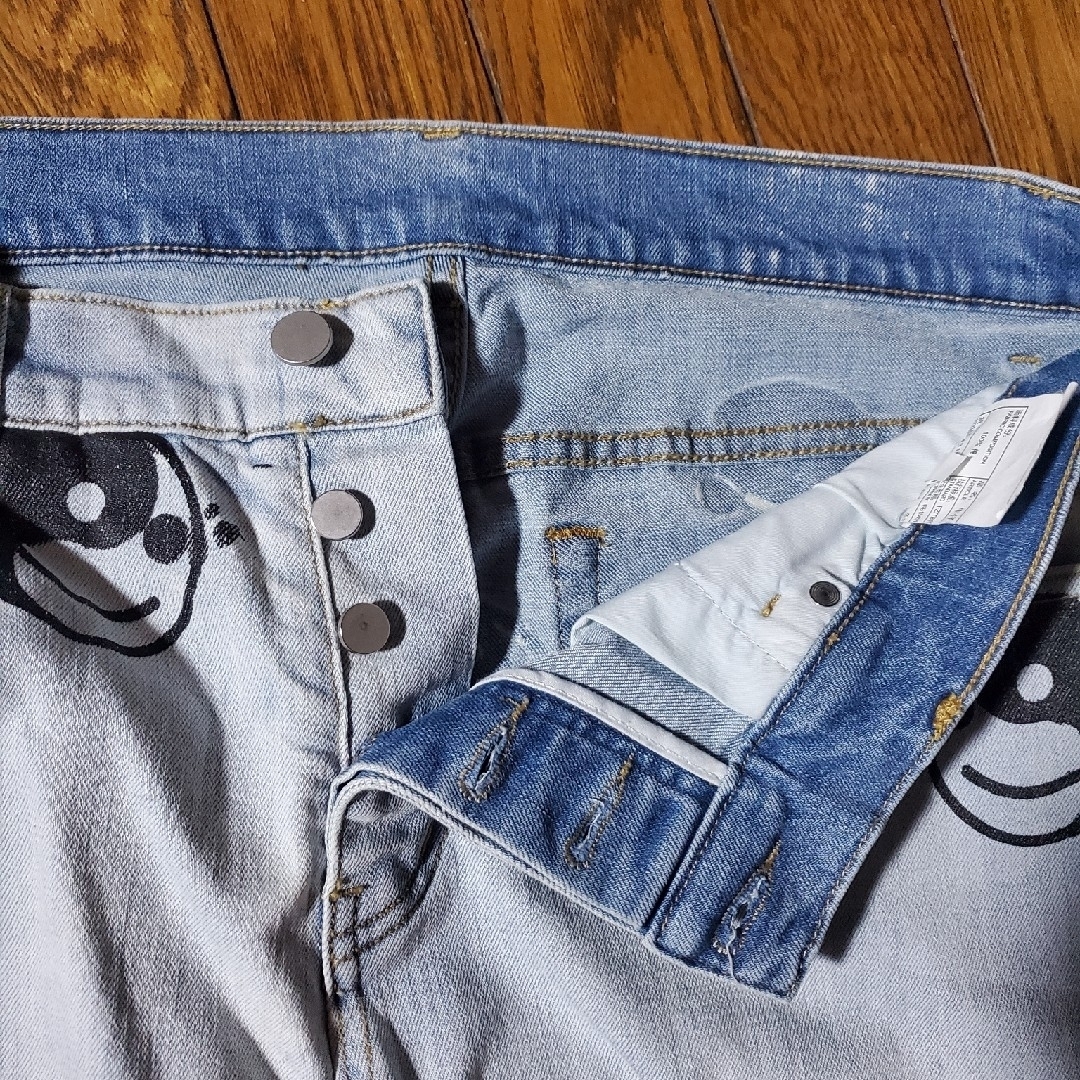 プリントデニムジーンズ◎サイズ32(M) メンズのパンツ(デニム/ジーンズ)の商品写真