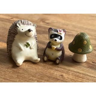 【新品】森の動物(3つ)(置物)