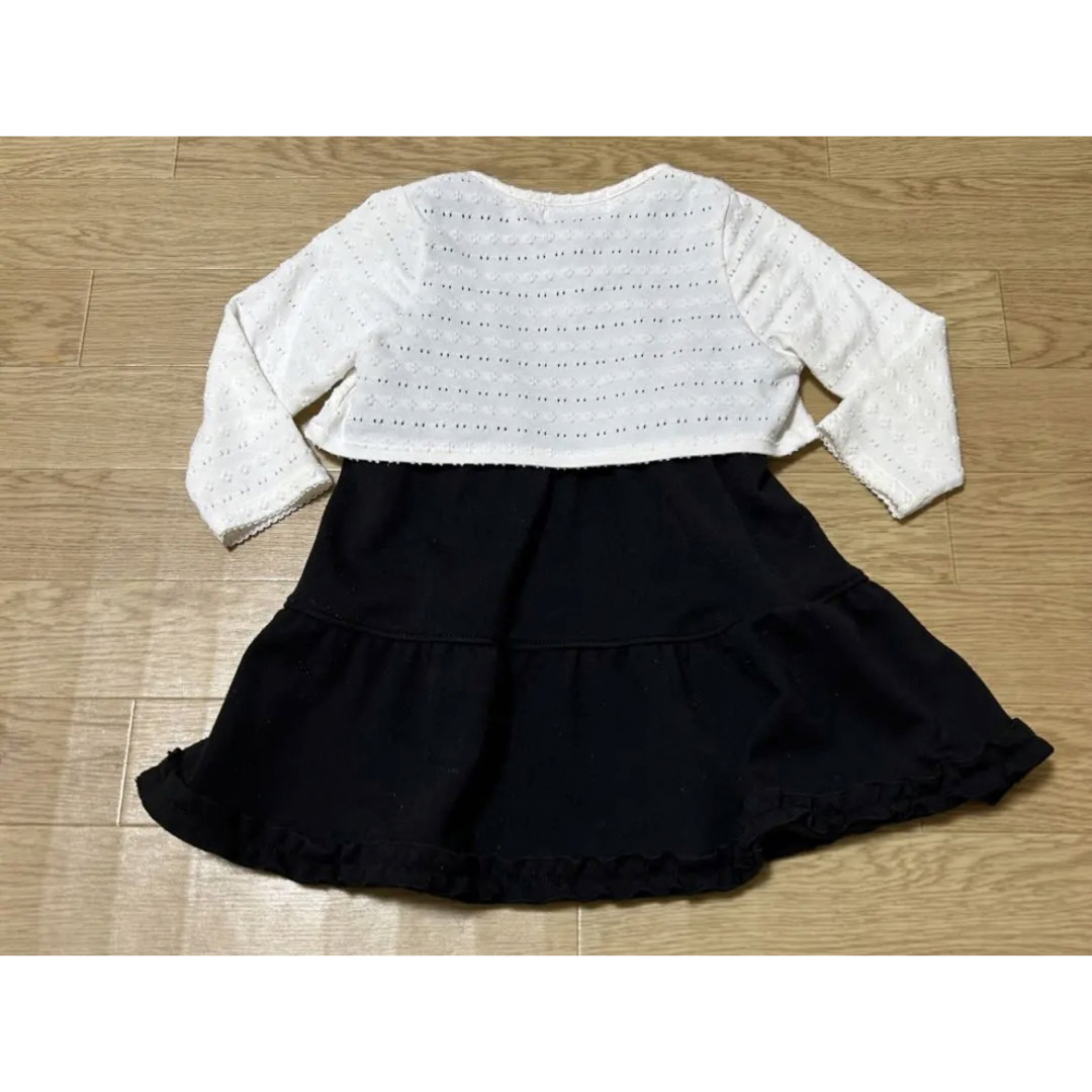 女の子　フォーマルワンピース　カーディガン　セット　90cm キッズ/ベビー/マタニティのキッズ服女の子用(90cm~)(ワンピース)の商品写真