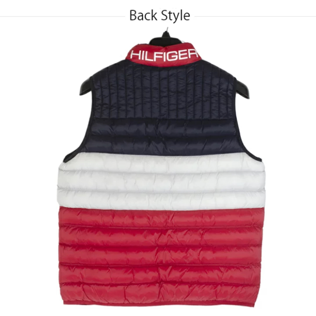 TOMMY HILFIGER(トミーヒルフィガー)の新品送料込み　トミーヒルフィガー　ダウンベスト　トリコカラー　Lサイズ メンズのジャケット/アウター(ダウンベスト)の商品写真