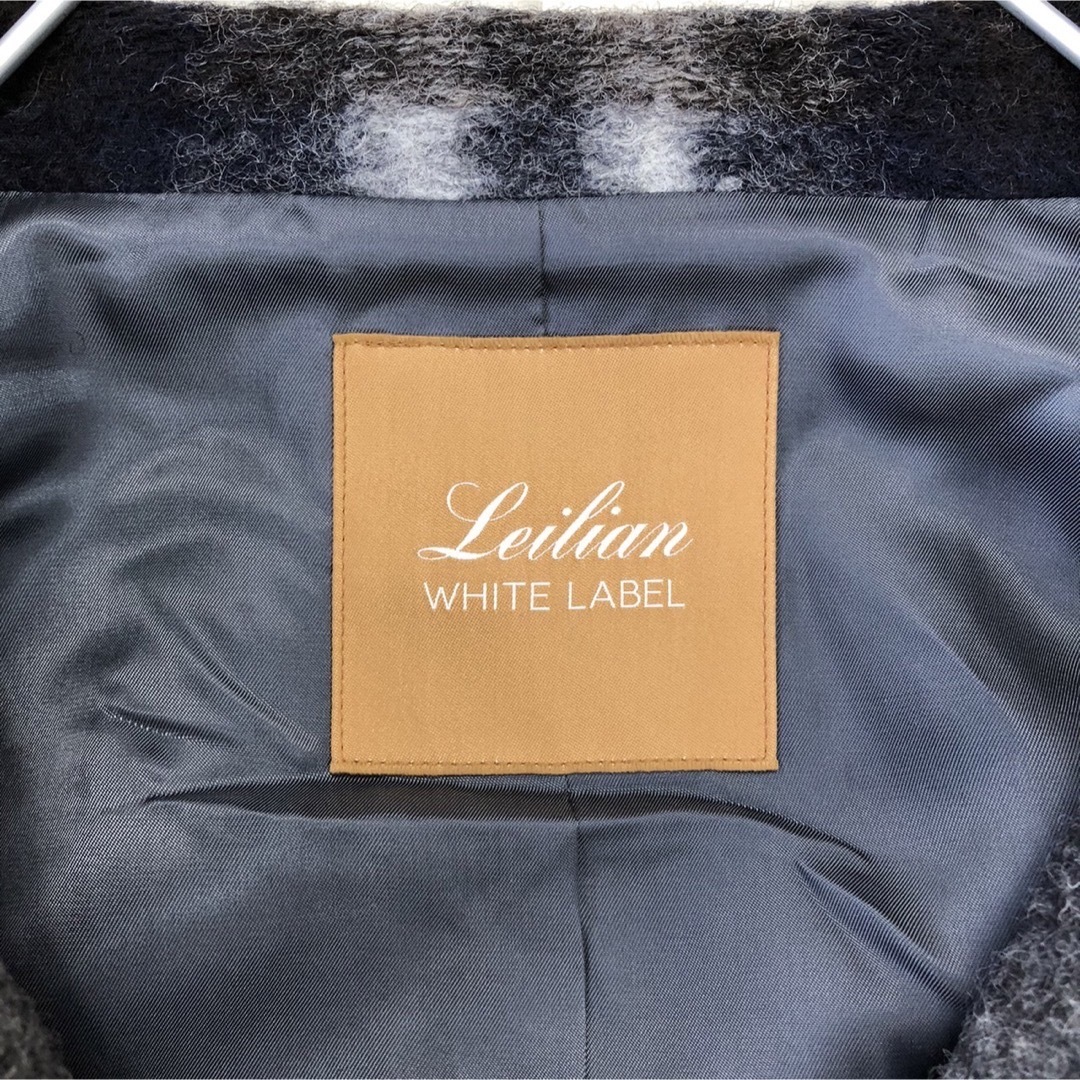 ☆Leilian☆美品☆ホワイトレーベル コート ダッフルコート チェック