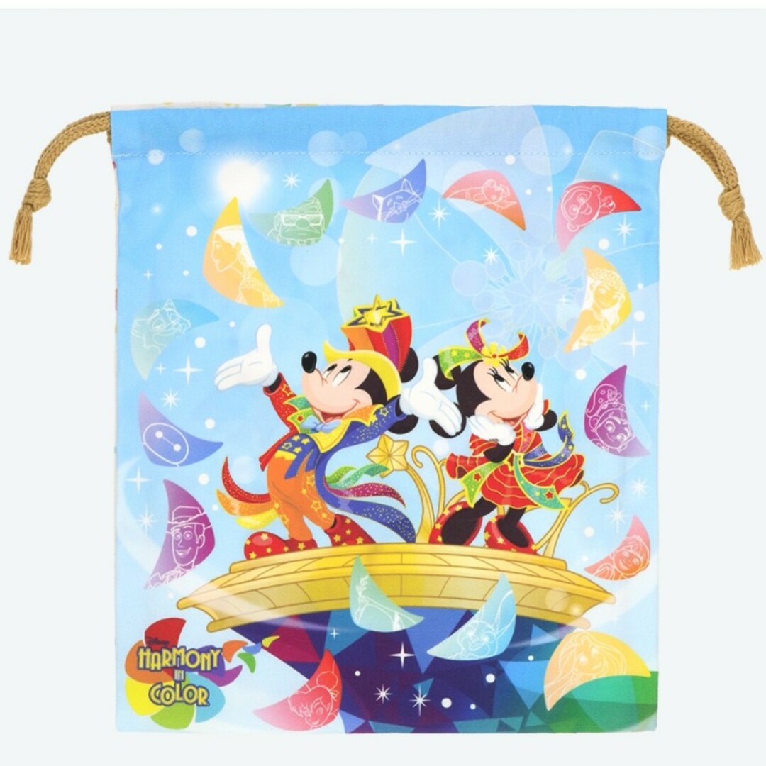 Disney(ディズニー)の販売終了品 新品 ディズニー40周年限定品 巾着 ハーモニー キッズ/ベビー/マタニティのこども用バッグ(ランチボックス巾着)の商品写真
