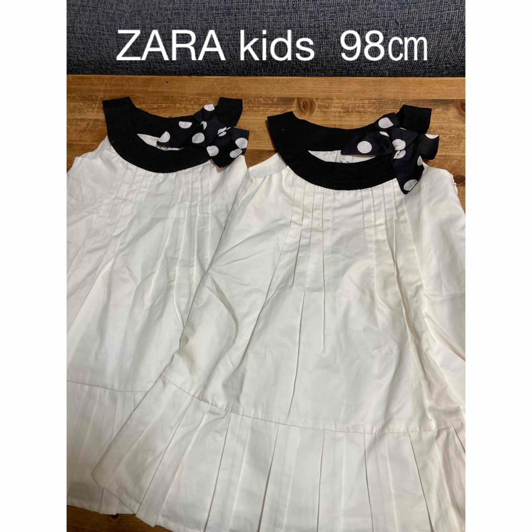 ZARA KIDS(ザラキッズ)のワンピース2着セット　双子にも👯‍♀️ キッズ/ベビー/マタニティのキッズ服女の子用(90cm~)(ワンピース)の商品写真