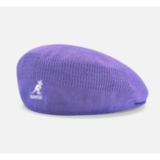 カンゴール(KANGOL)のKANGOL  ハンチング　パープル　フロントロゴ(ハンチング/ベレー帽)