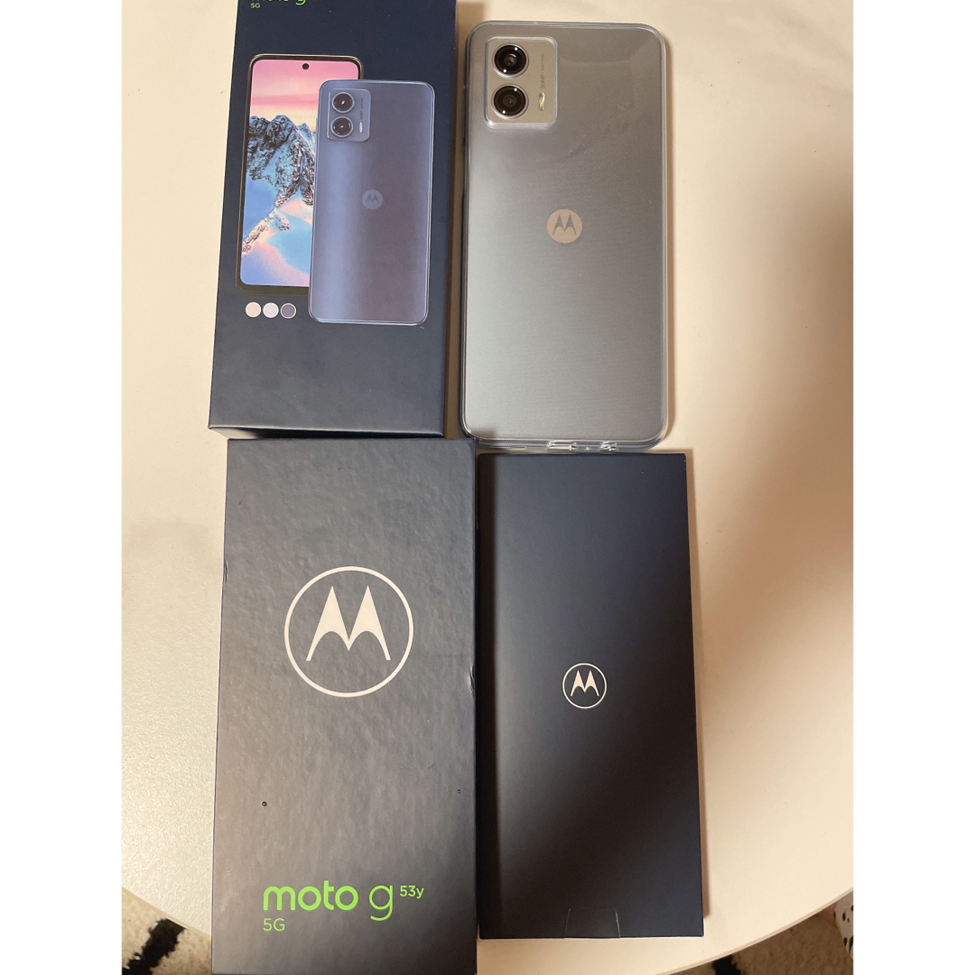 一部予約販売】 moto g53y 5G アークティックシルバー 128 GB Y!mobile