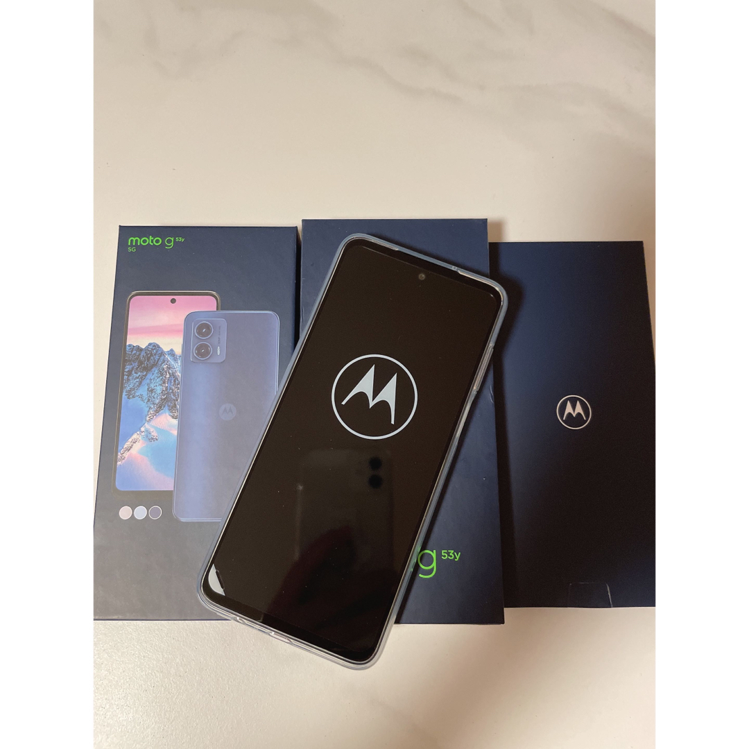 一部予約販売】 moto g53y 5G アークティックシルバー 128 GB Y!mobile