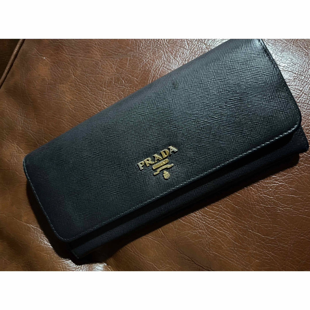 PRADA(プラダ)のPRADA 長財布　ブラック レディースのファッション小物(財布)の商品写真