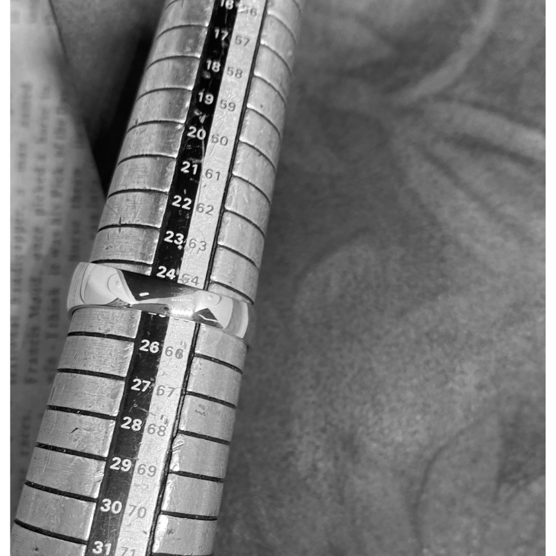 印台シグネット②スターリングシルバー925リング　銀指輪シンプルUS11 24号 メンズのアクセサリー(リング(指輪))の商品写真