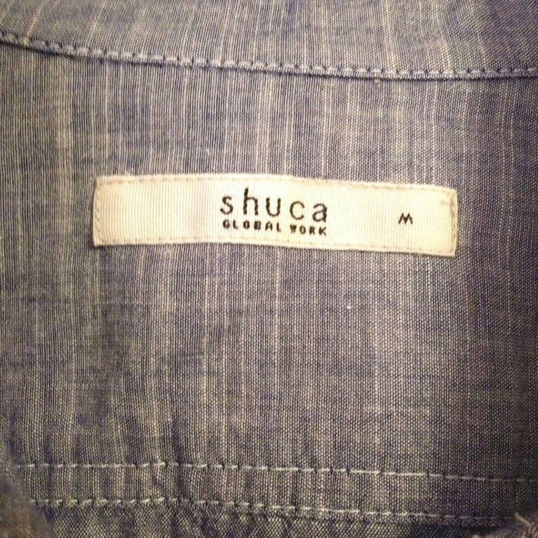 shuca GLOBALWORK(シュカグローバルワーク)の【匿名配送】シュカグローバルワーク シャツ 長袖 Ｍサイズ レディースのトップス(シャツ/ブラウス(長袖/七分))の商品写真