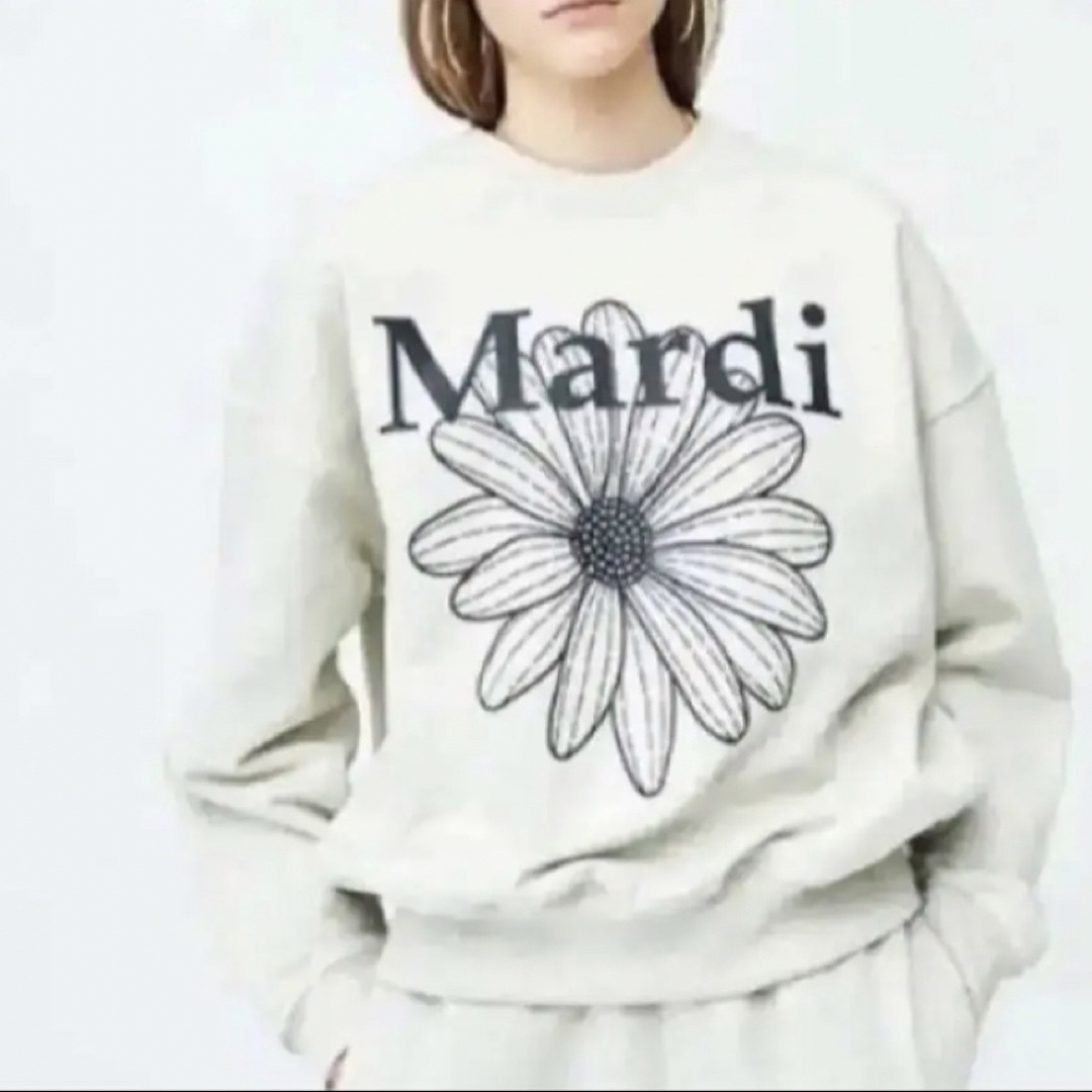 Mardi Mercrediマルディメクルディ スウェット オートミール&黒の通販