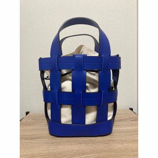 【美品】ブルーパラン バスケットバッグ(ロイヤル)