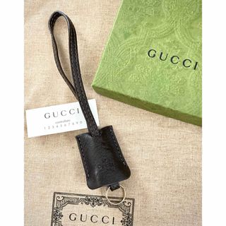 グッチ(Gucci)のGUCCI/グッチ レザー/本革 クロシェット キーケース ダークブラウン(キーケース)