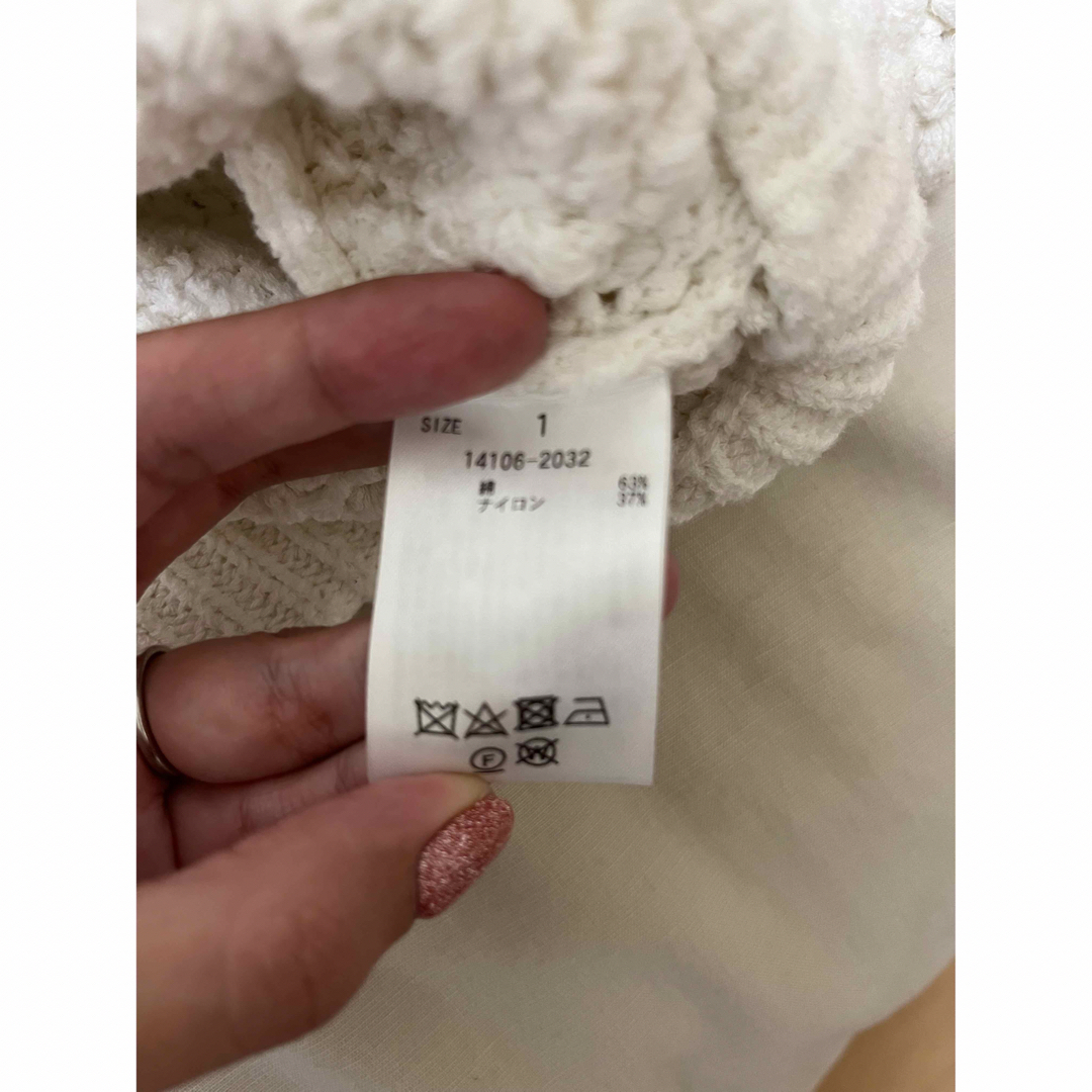 clane / 3D DOT HALF SLEEVE KNIT CARDIGAN 3