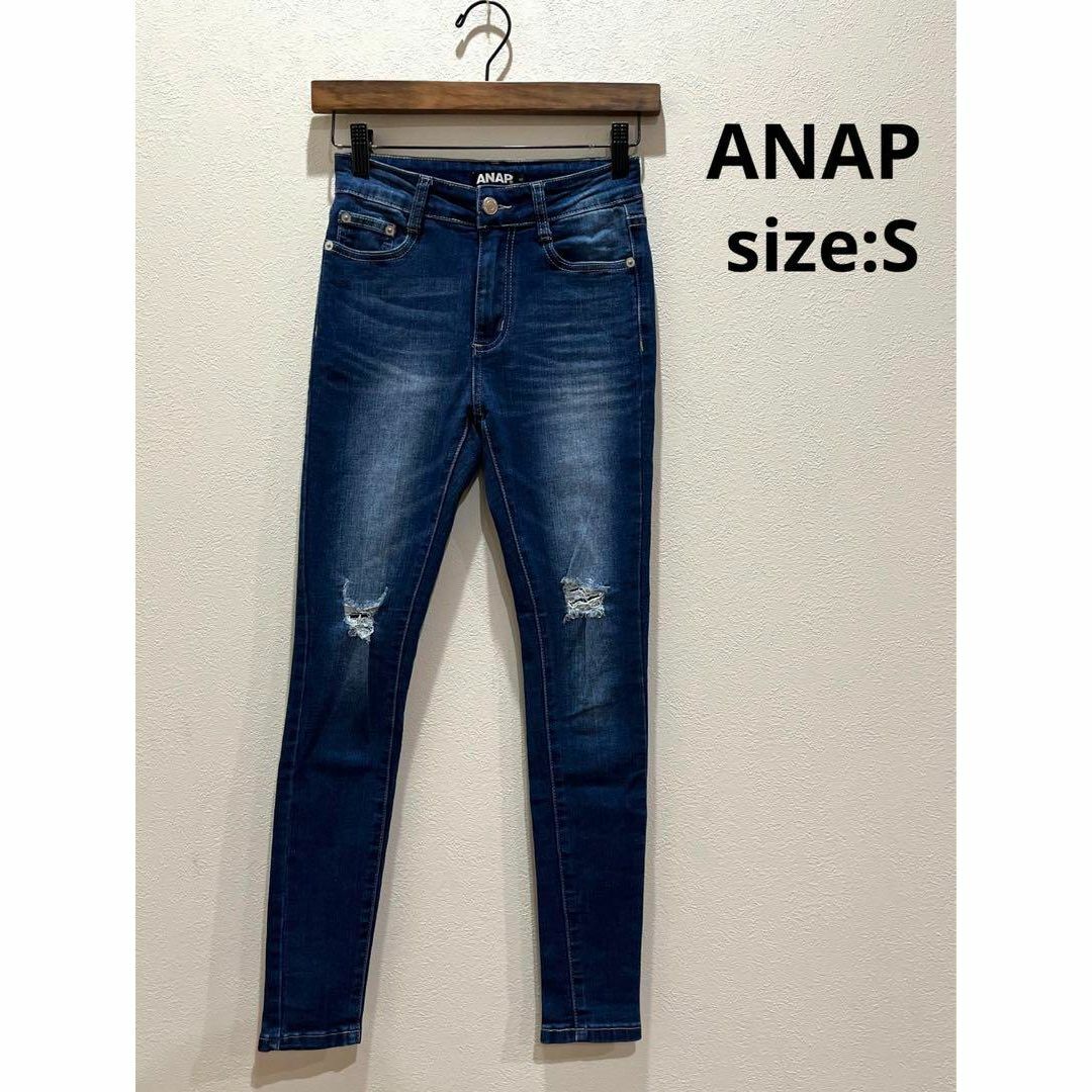 ANAP(アナップ)のアナップ ANAP スキニーデニム ジーンズ デニム パンツ レディース S レディースのパンツ(デニム/ジーンズ)の商品写真