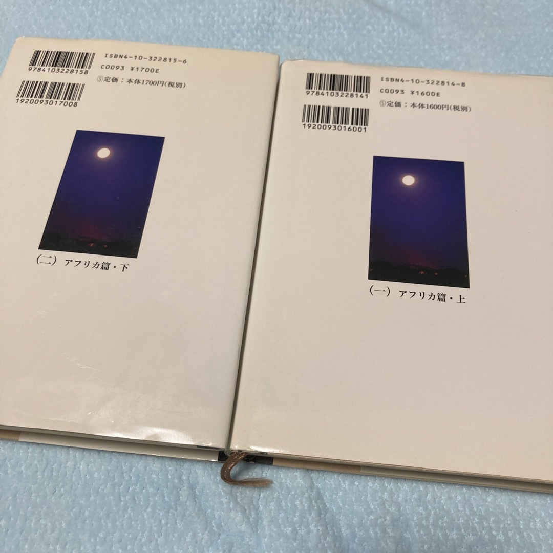 2冊まとめ売り　沈まぬ太陽 １（アフリカ篇　上）沈まぬ太陽 2（アフリカ篇　下） エンタメ/ホビーの本(文学/小説)の商品写真