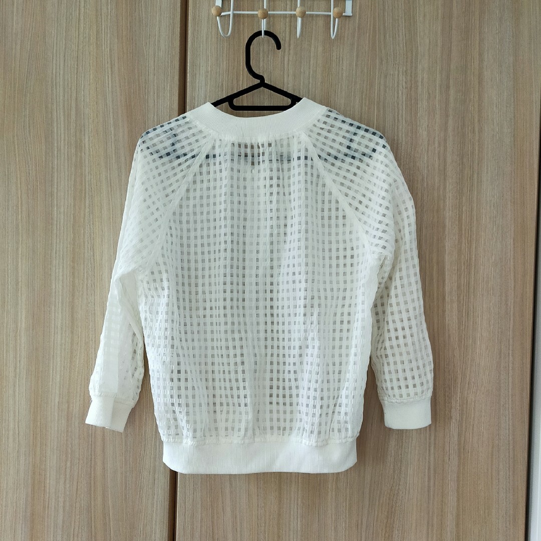 【美品】COLZA 透け感が可愛いシアーチェックブルゾン