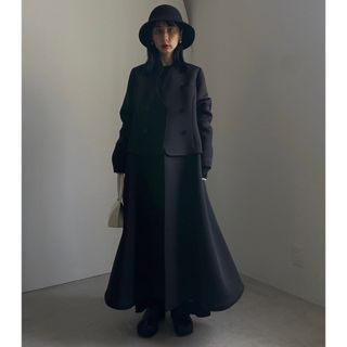 【美品】CARDBOARD FLARE DRESS COAT アメリヴィンテージ