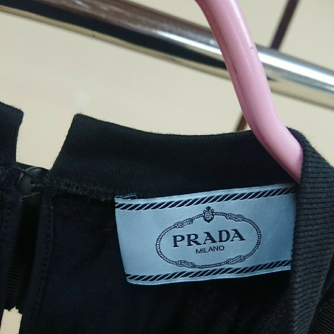 PRADA コットン100% リボンカットソー S