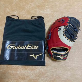 ミズノ(MIZUNO)のグローブ　野球　ソフト　サイズ9　ミズノ　グローバルエリート　勝色　一般軟式(グローブ)