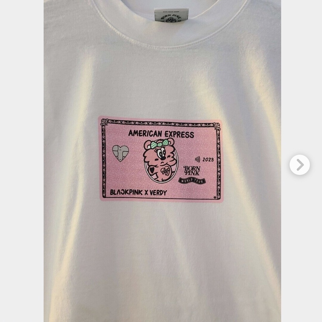 早い者勝ち！BLACKPINK VERDY コラボ アメックス限定 Tシャツ   レディースのトップス(Tシャツ(半袖/袖なし))の商品写真