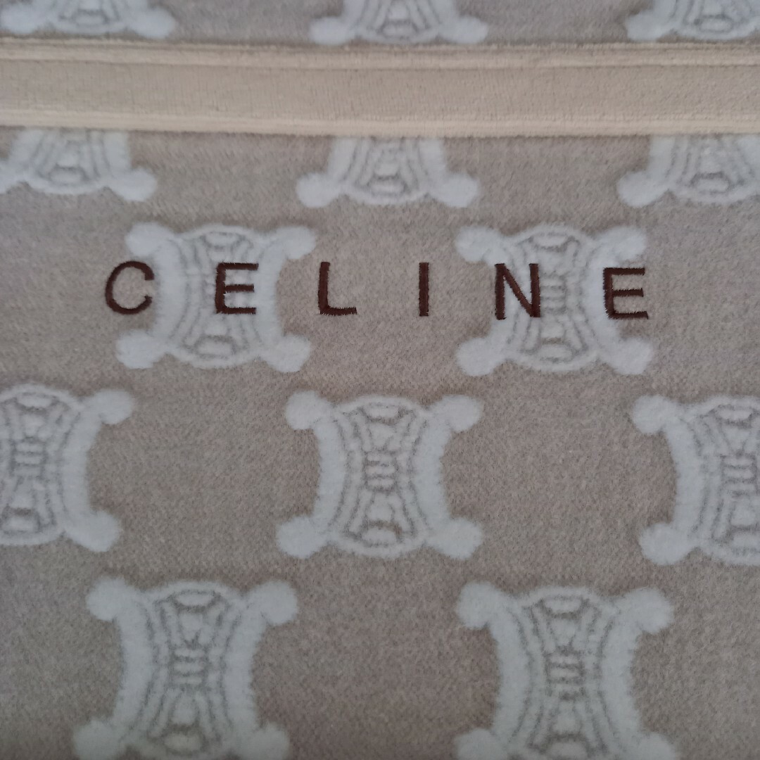 新品未使用】CELINE セリーヌ マカダム柄 綿毛布 西川産業 - 毛布