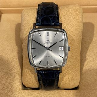 オメガ(OMEGA)の美品　OMEGA オメガ　Geneve ジュネーブ　スクエア　デイト(腕時計(アナログ))