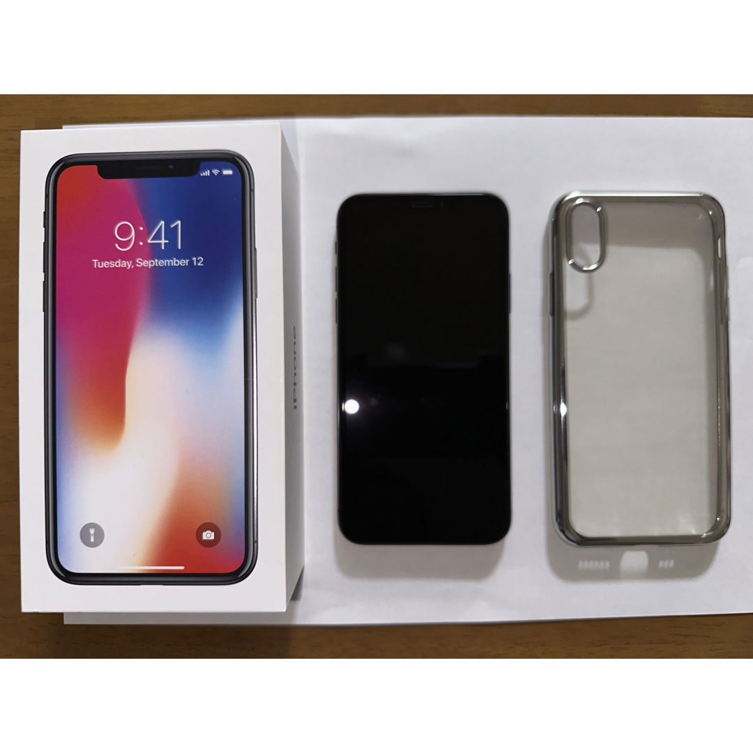 Apple アップル iPhoneX 256GB スペースグレイ MQC12J