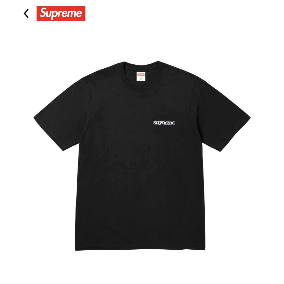 新品未使用　未試着　Supreme worship tee Mサイズ　ブラック