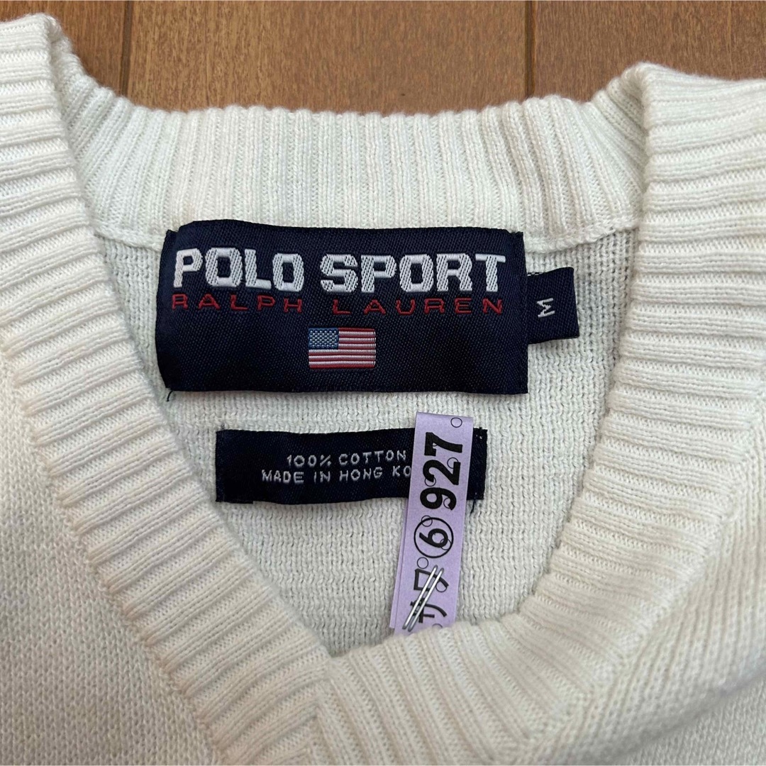 Ralph Lauren(ラルフローレン)の古着 90s Ralph Lauren POLO SPORT Vネック ニット メンズのトップス(ニット/セーター)の商品写真