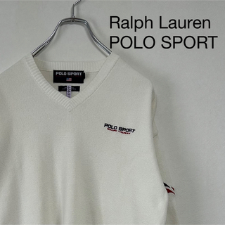 ラルフローレン(Ralph Lauren)の古着 90s Ralph Lauren POLO SPORT Vネック ニット(ニット/セーター)