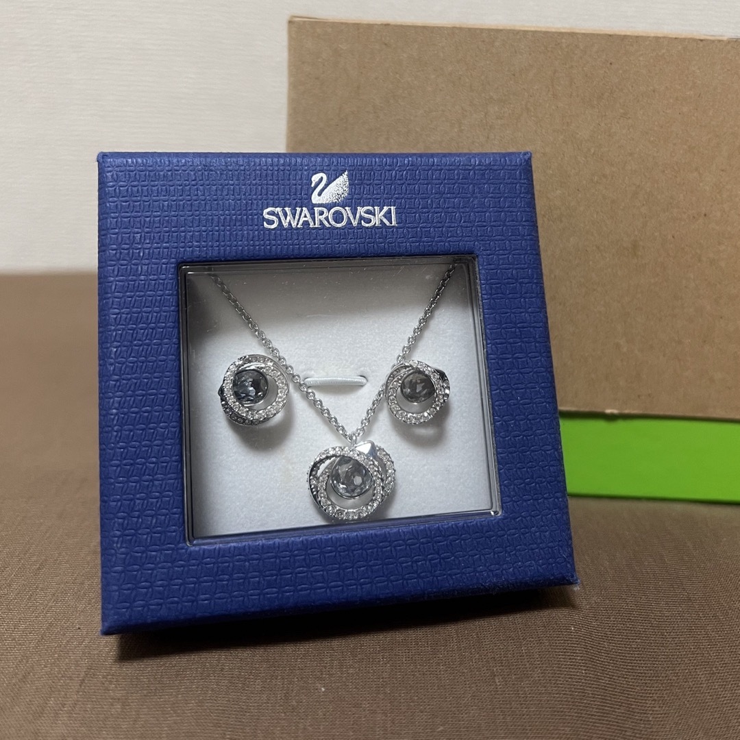 SWAROVSKI ネックレス・ピアスセット-