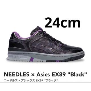 ニードルス(Needles)の新品 NEEDLES × Asics EX89 "Black" 24cm(スニーカー)