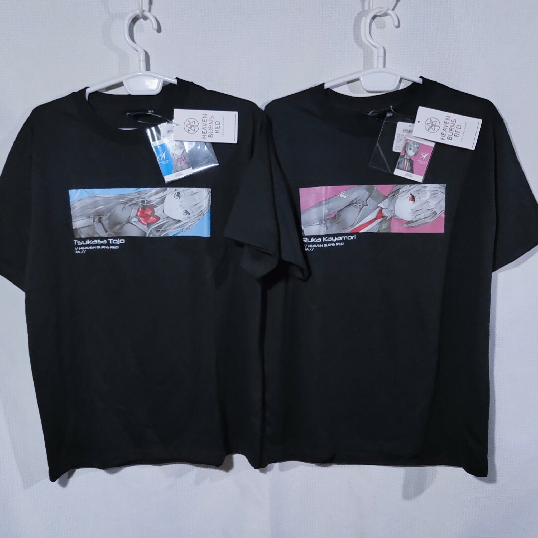 新品 ペアルック Tシャツ F 東城つかさ 茅森月歌 ヘブンバーンズレッド 半袖