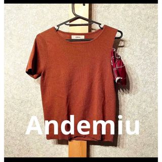 アンデミュウ(Andemiu)のAndemiu  オフショルトップス(カットソー(半袖/袖なし))