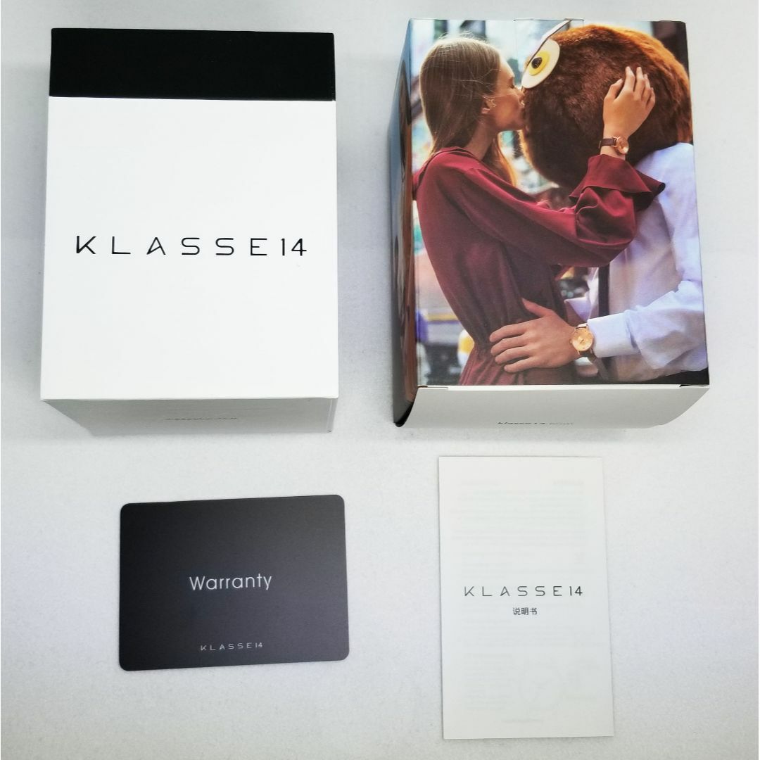 【送料無料】Klasse14 腕時計 シルバー 42mm ブラック レザーベルト