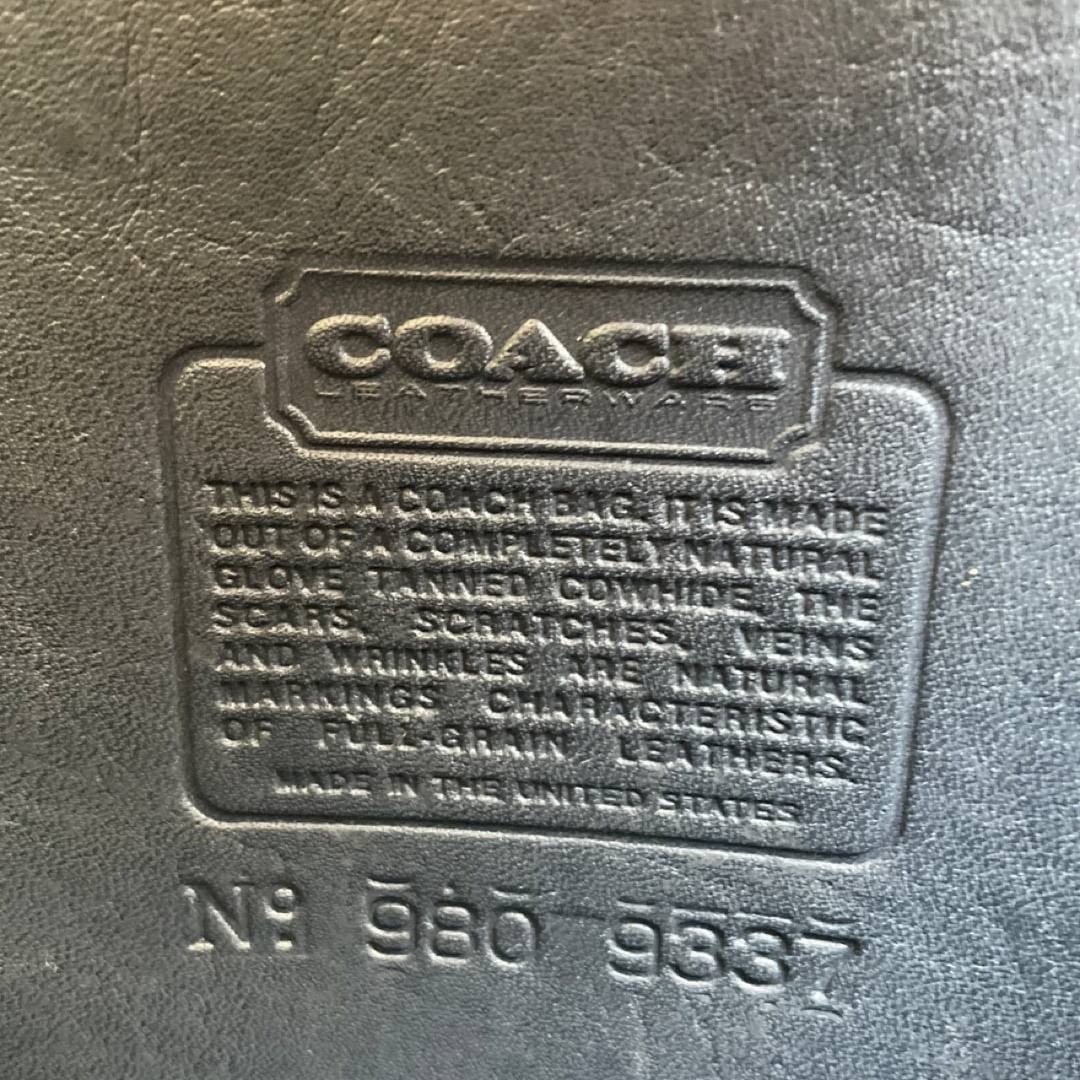 極美品 コーチ COACH オールドコーチ 黒 レザー ショルダーバッグ 7